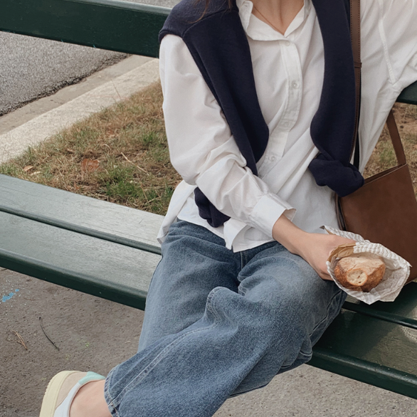 |SLOWAND| # SLOWMADE Autumn Double Stitch Washing Shirt