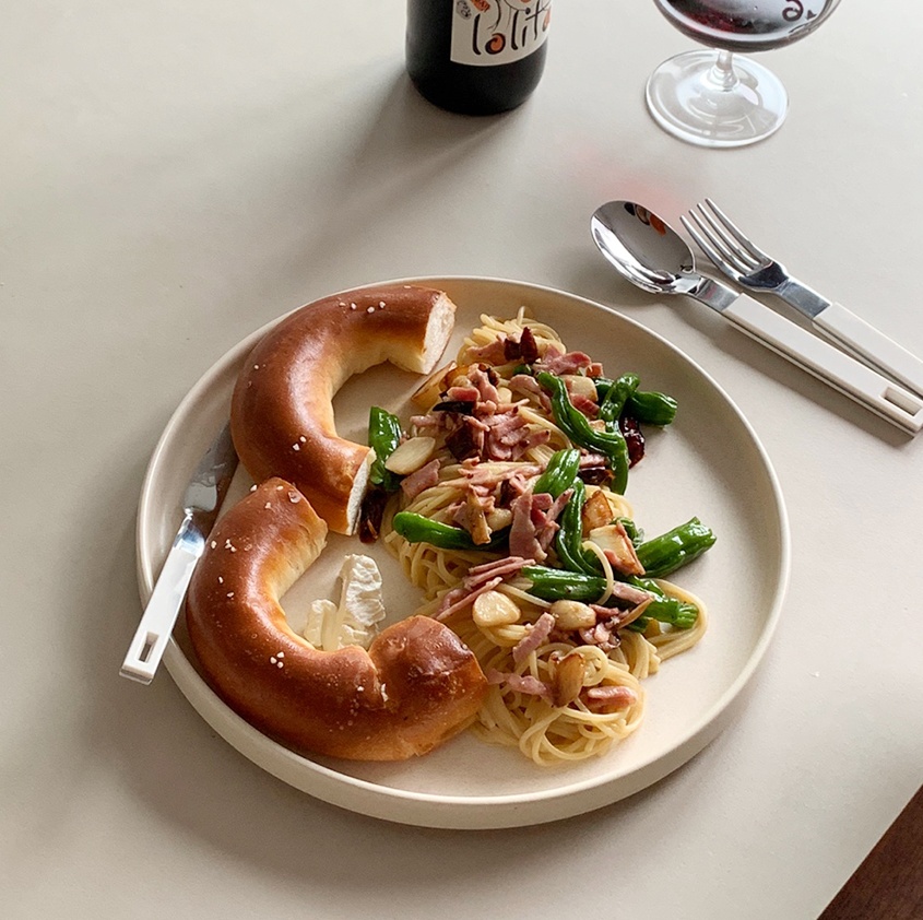 |SINON SHOP| Flat Round Plate (4 size)