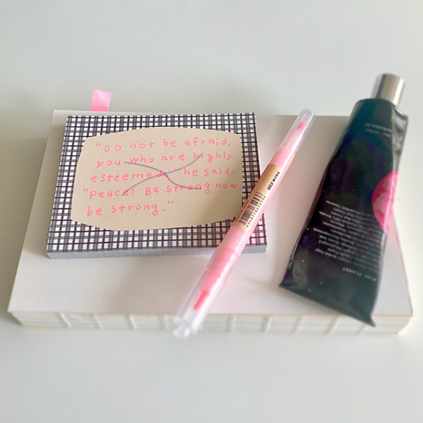 |greenyeveryday| Check Bedding Memopad