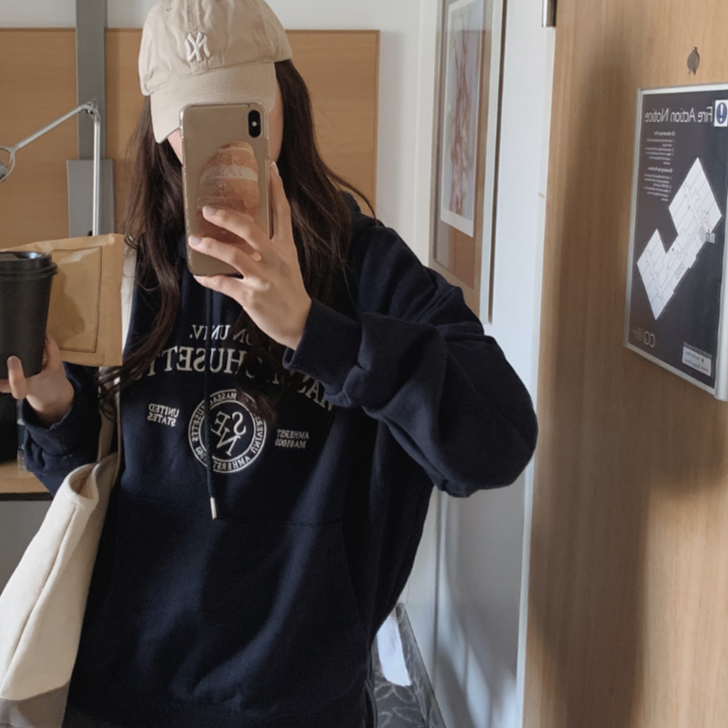 |SLOWAND| Daily Loose Lettering Hoodie