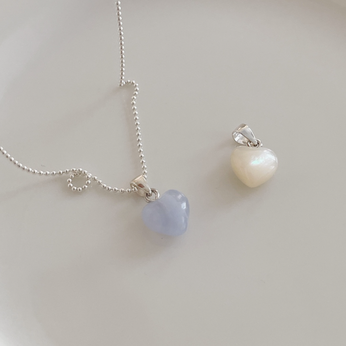 |SOYE PI-NE| Pearl Heart Necklace