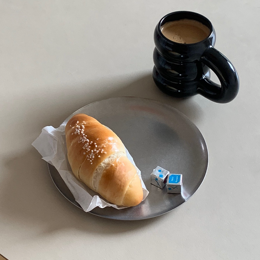 |SINON SHOP| Ageuda Stainless Steel Round Plate Tray