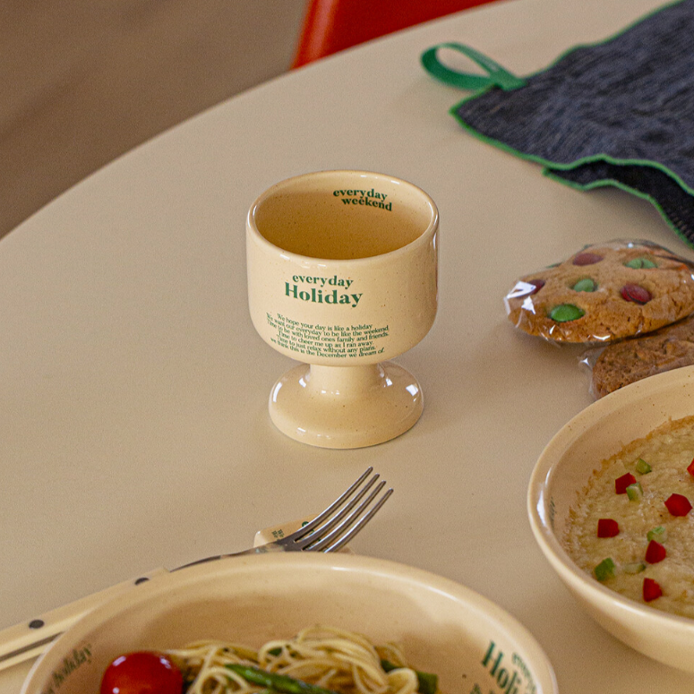 |momur| |weekend 4| Holiday Wine Glass (Butter Green)