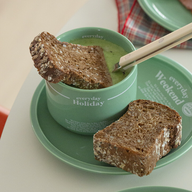 |momur| |weekend 4| Holiday Soup Bowl (Green Ivory)