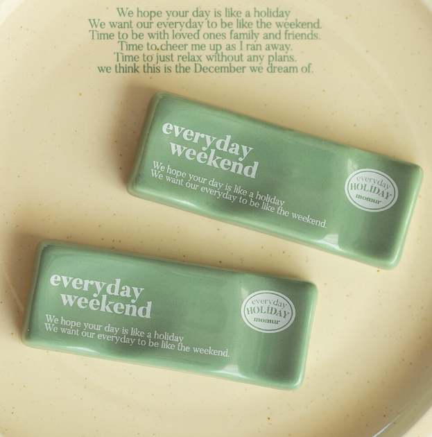 |momur| |weekend 4| Holiday Spoon Holder (Green Ivory)