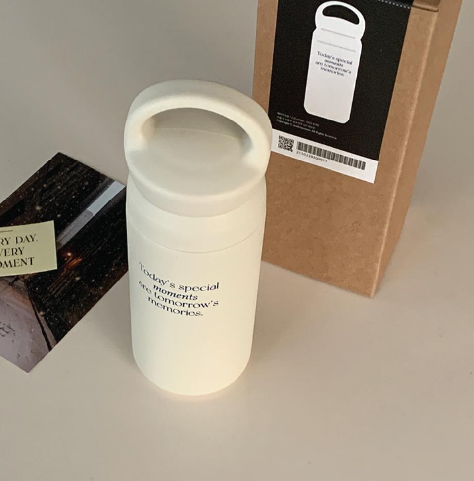|Mademoment| Special Moment Handle Stainless Steel Tumbler 410ml