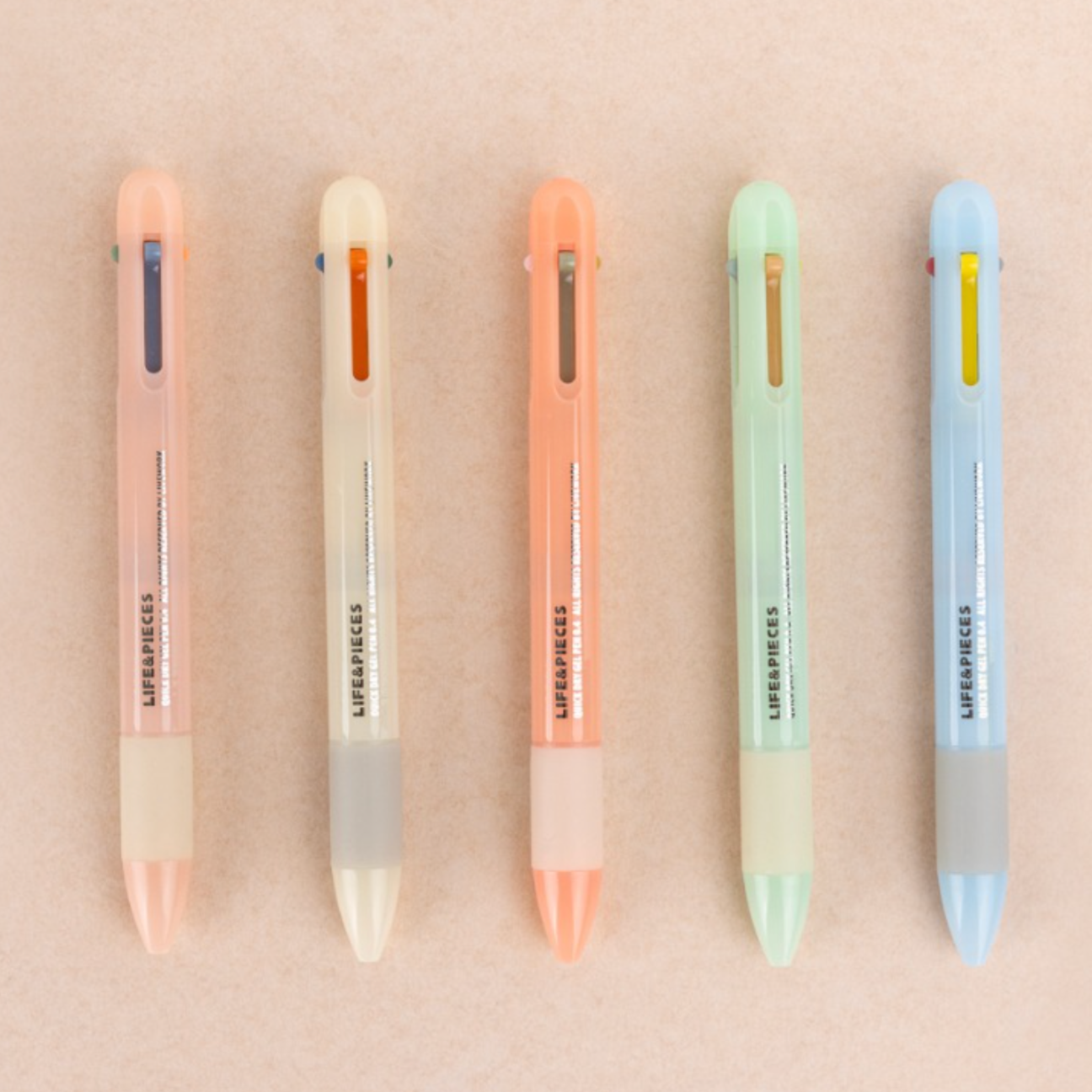 |LIVEWORK| New! Life & Pieces 4 Color Gel Pen 0.4mm