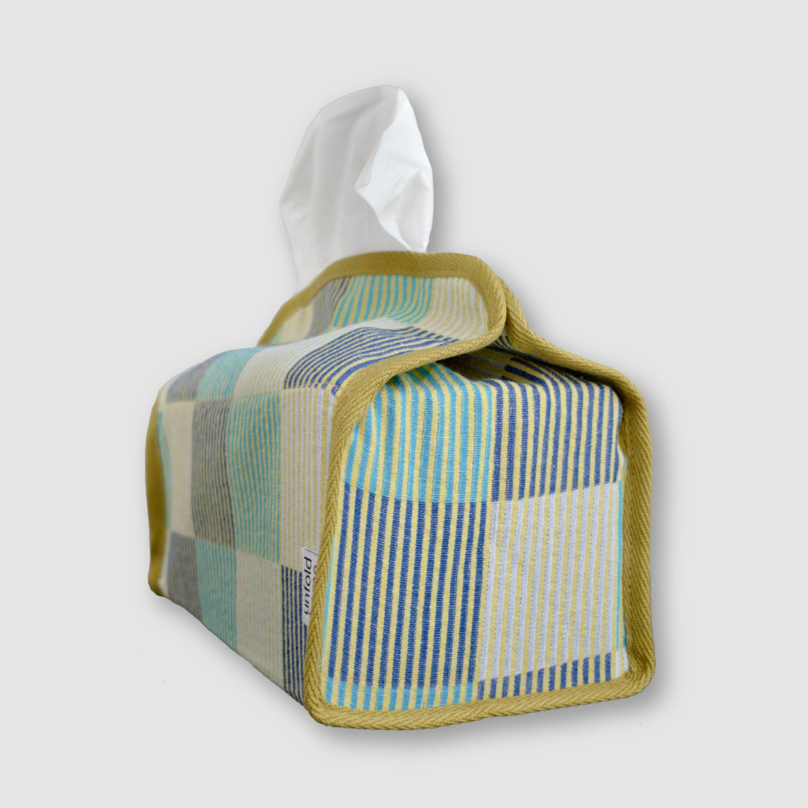 |unfold| Patchwork Tissue Cover (yellow)