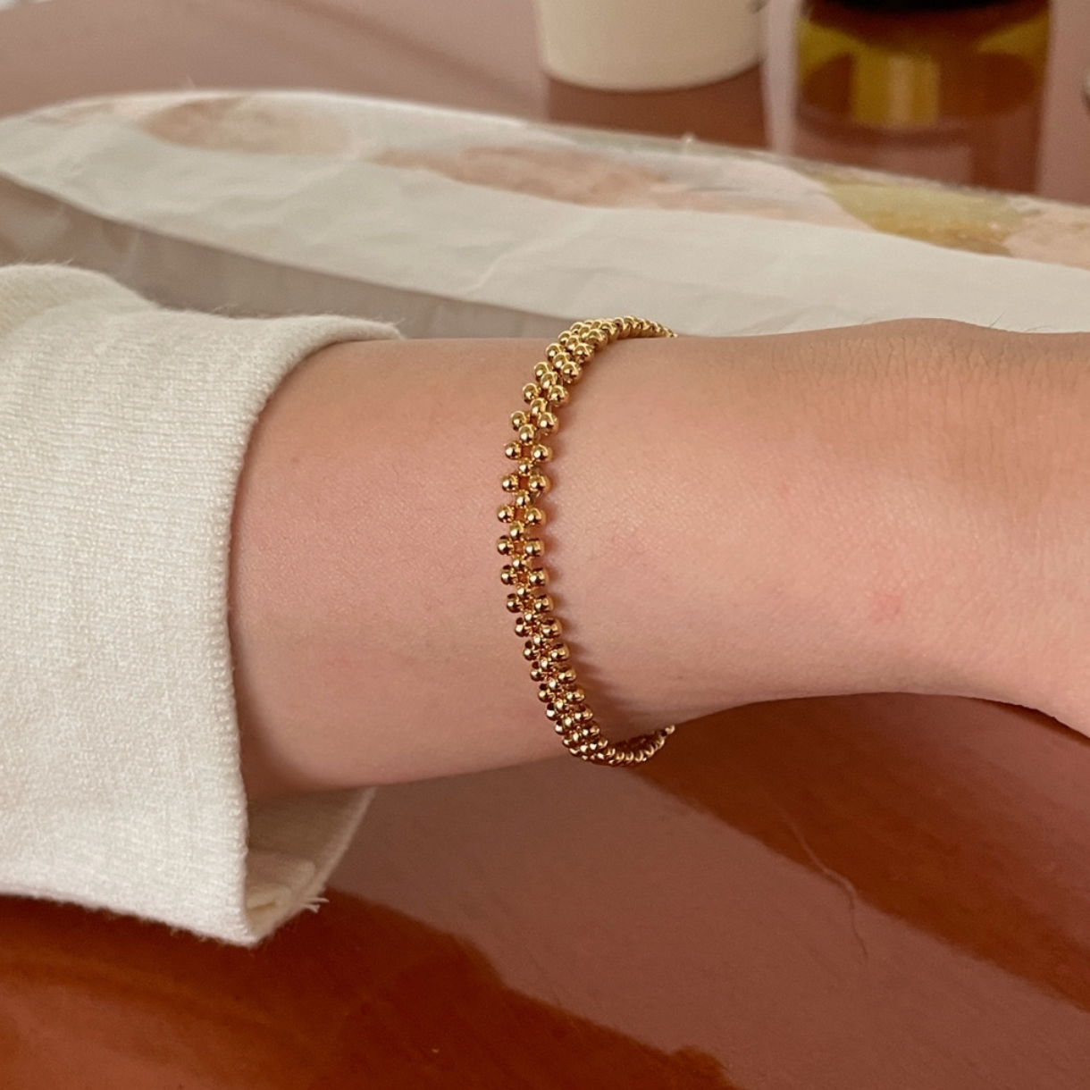 |SOYE PI-NE| Secret Silver Ball Banding Bracelet