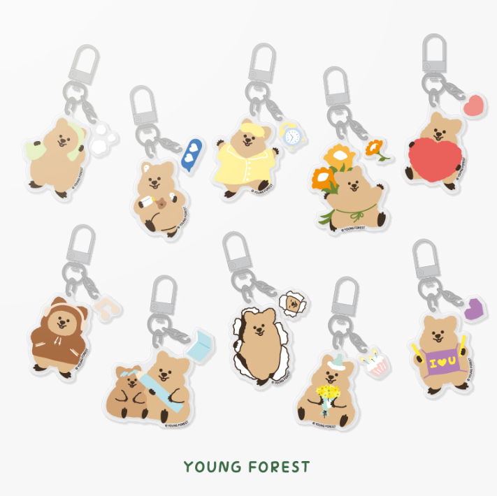 |YOUNG FOREST| Mini Keyring (10types)