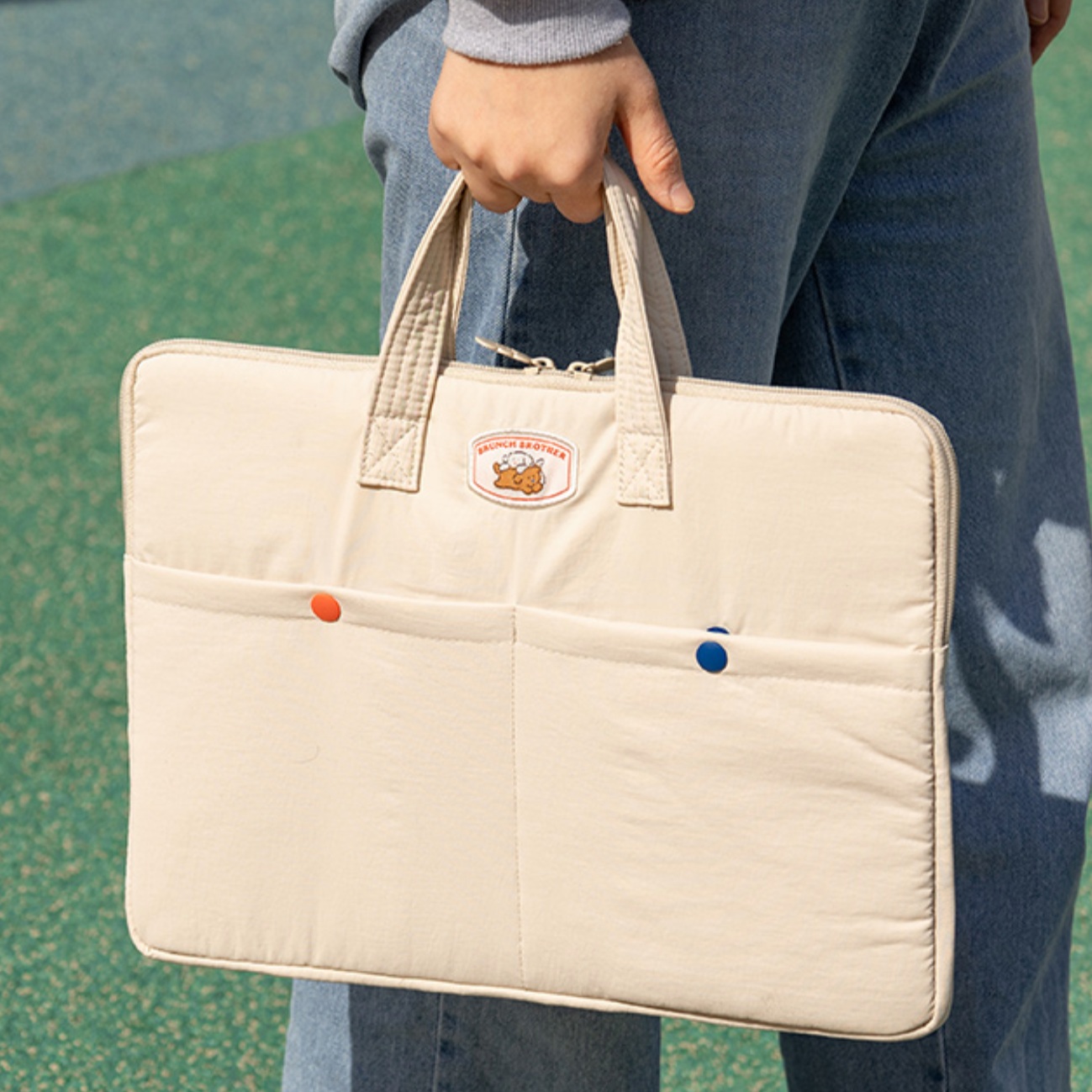 |Brunch Brother| 13" Poodle Laptop Pouch