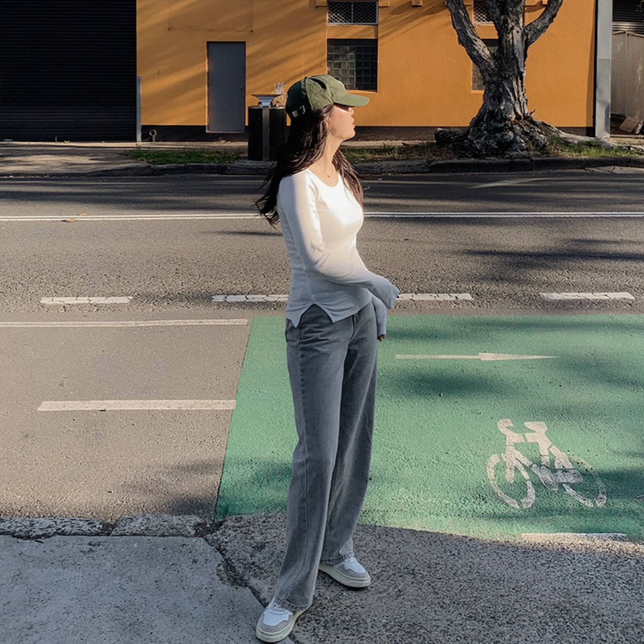 |SLOWAND| # SLOWMADE Today Wide Light Blue Denim Pants (+Long ver)