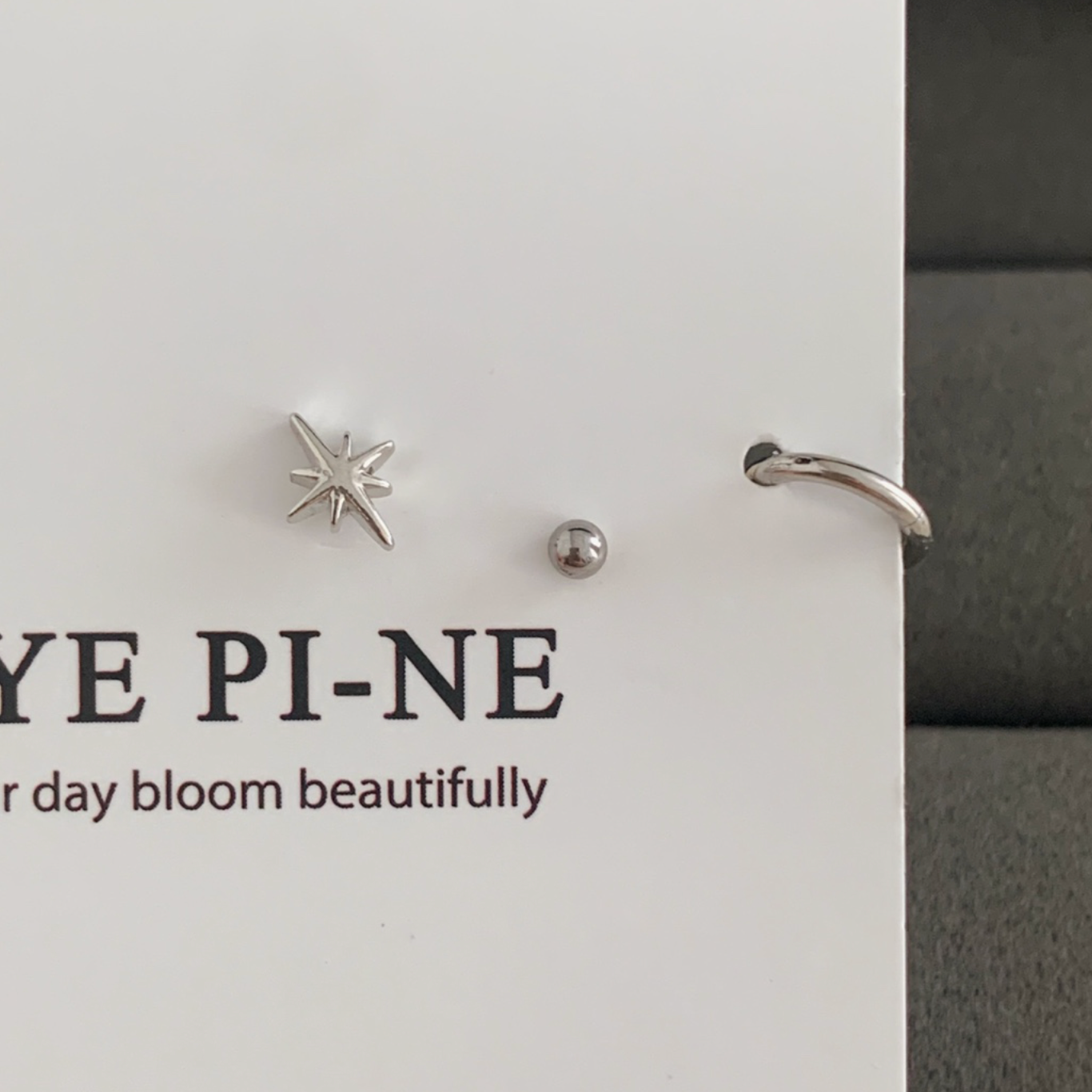|SOYE PI-NE| Light Starlight Ball Piercing Set