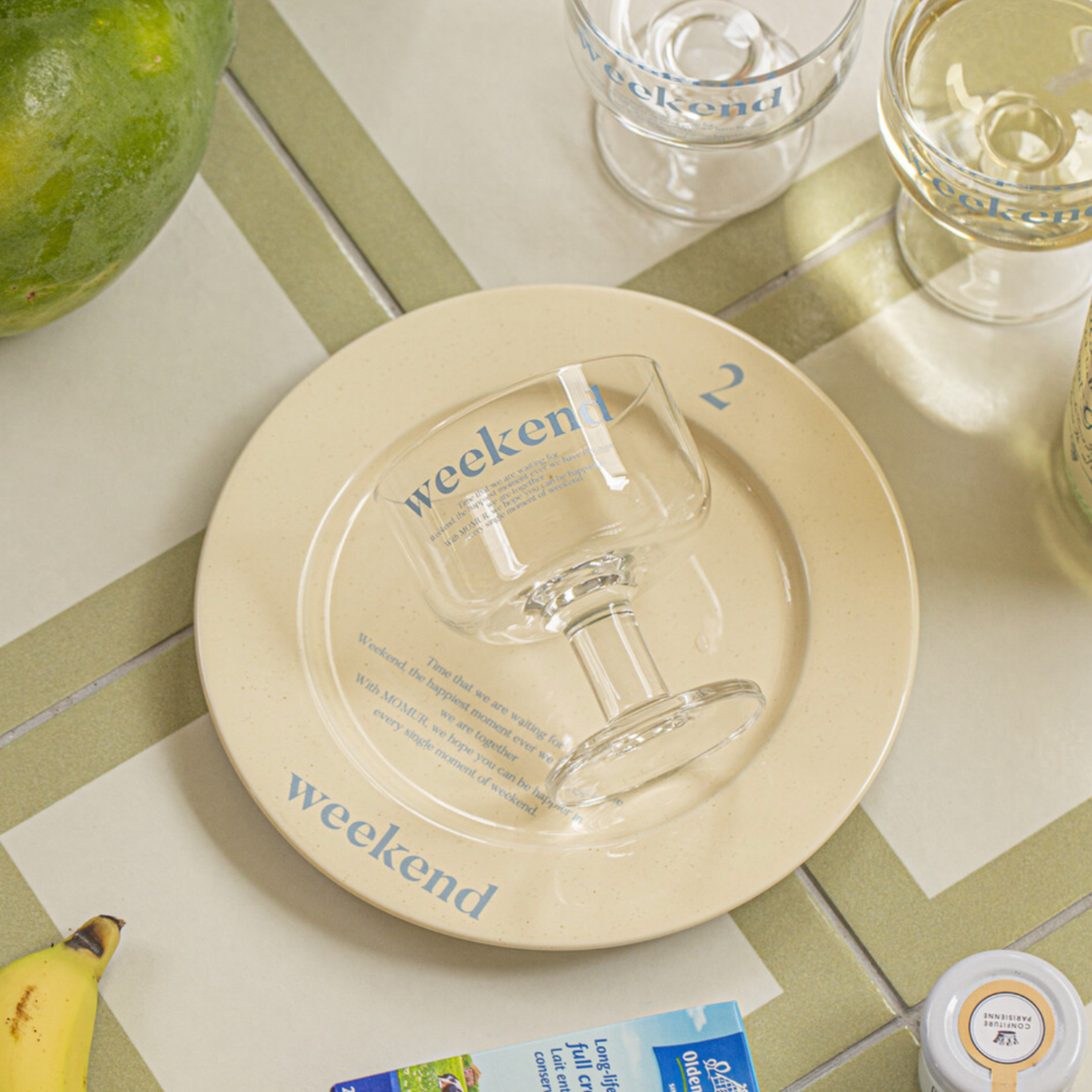 |momur| Weekend Glass (Skyblue)