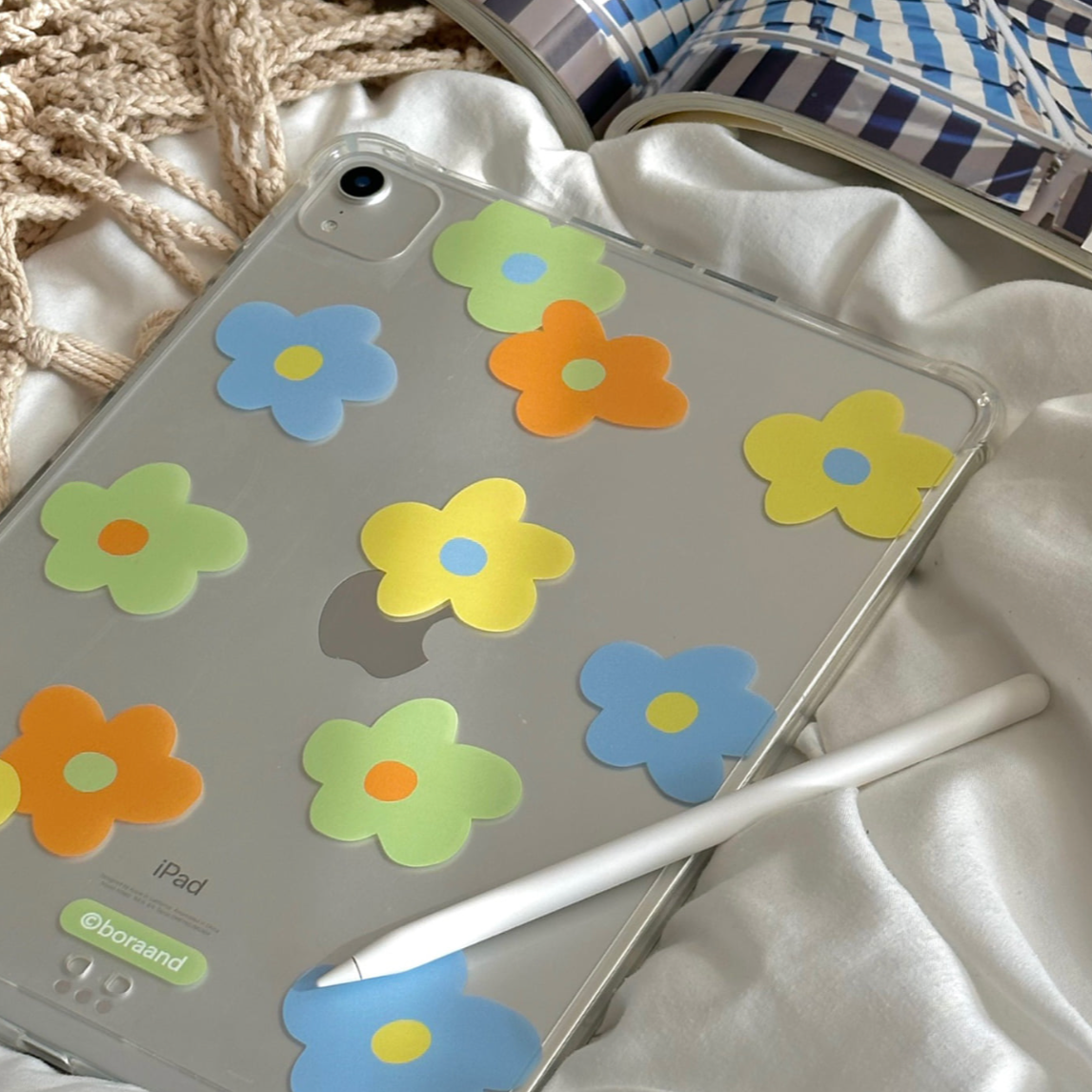 |bora and| Spring Flower Ipad Case (Jelly Hard)