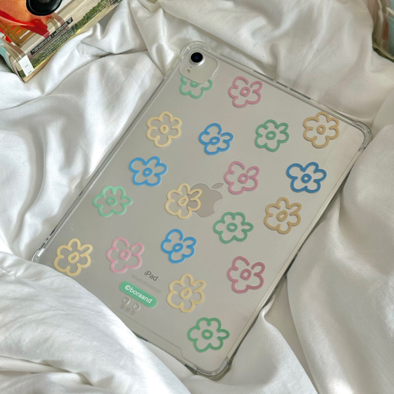 |bora and| Soft Flower Ipad Case (Jelly Hard)