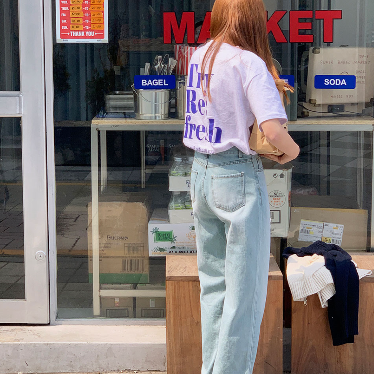 |TRENDY APPAREL| |MADE| Re:Fresh T-shirt
