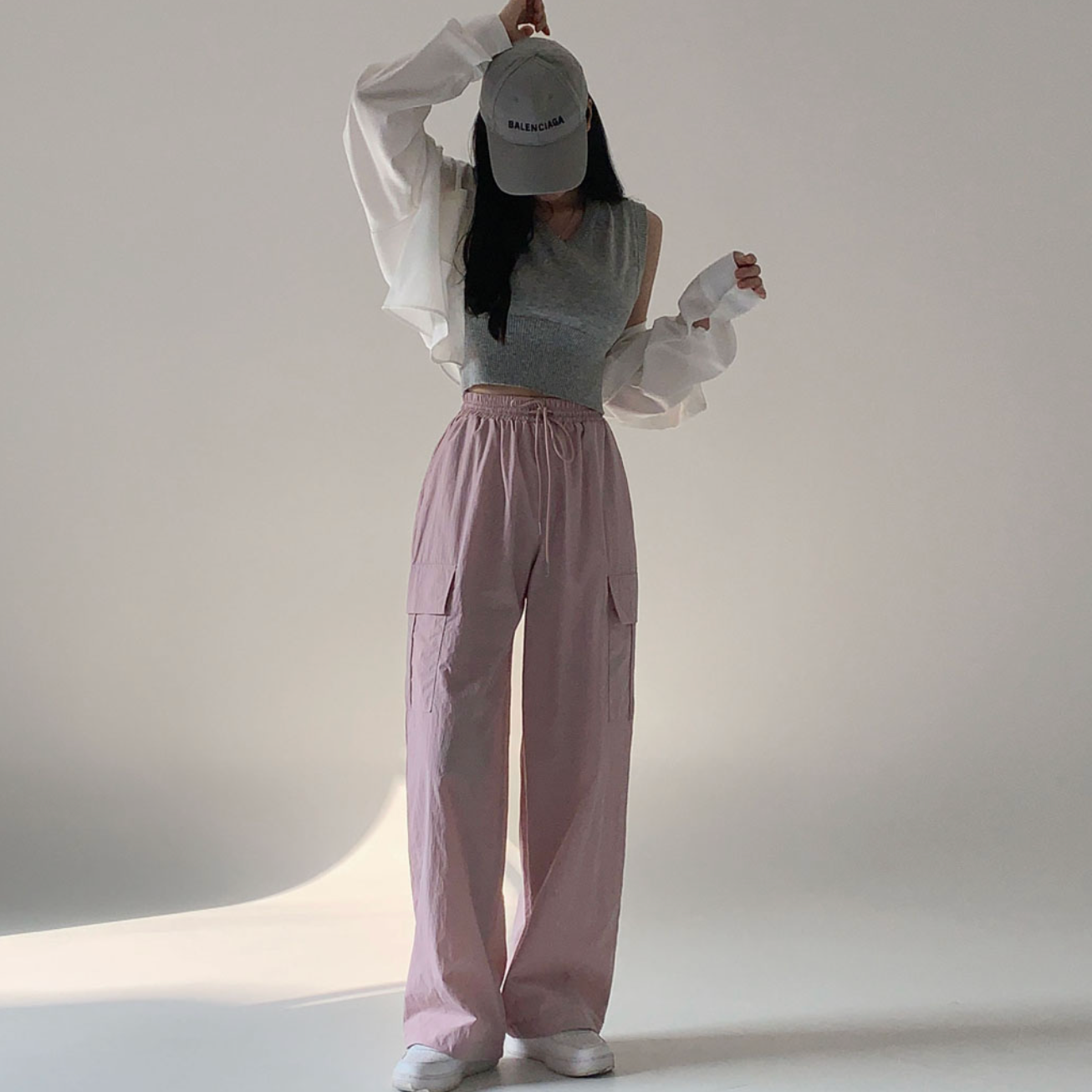 |CREAM CHEESE| |MADE| Summer Memories Two-Way String Jogger Cargo Pants