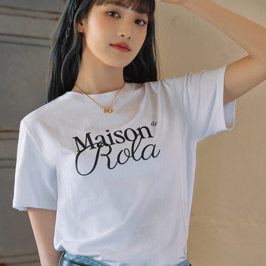 |rola rola| MAISON DE ROLA HALF T-SHIRTS WHITE