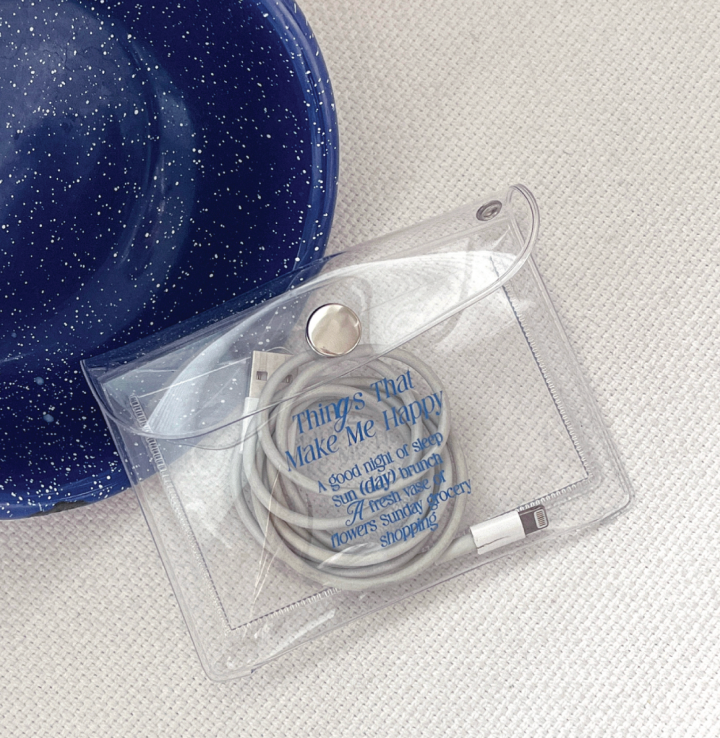 |Mademoment| Happy List PVC Pouch