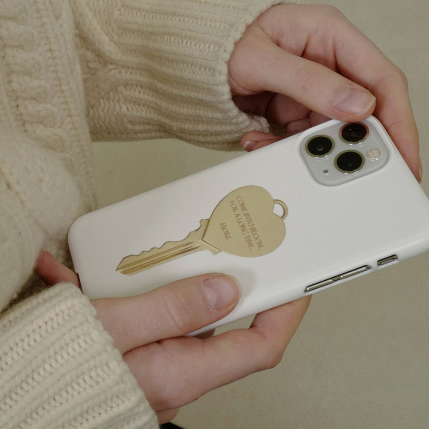 |fi,ore| Heart Key White Hard Case