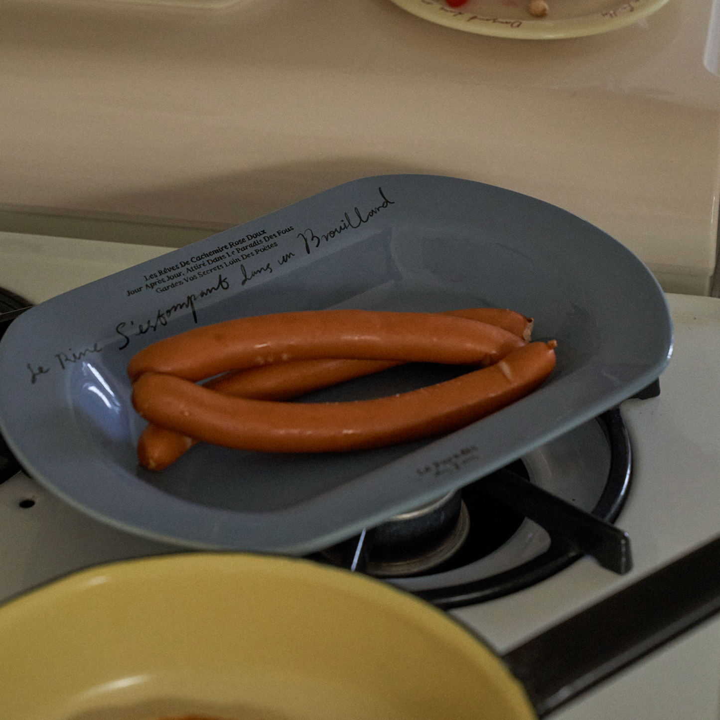 |HOTEL PARIS CHILL| Le Paradis Square Plate (Grey Blue)