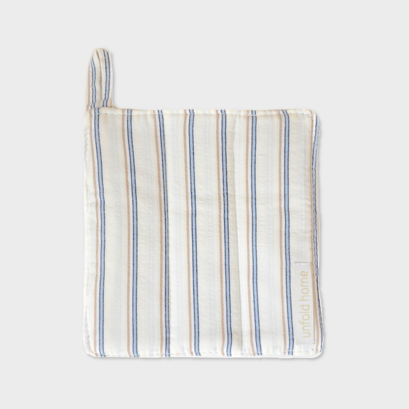 |unfold| Stripe Pot Holder (Blue)