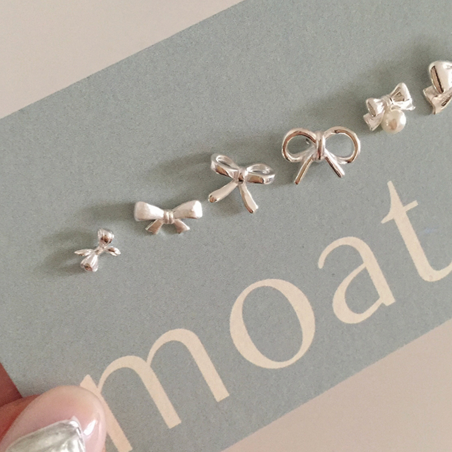 |moat| Ribbon Piercing Collection (silver925)