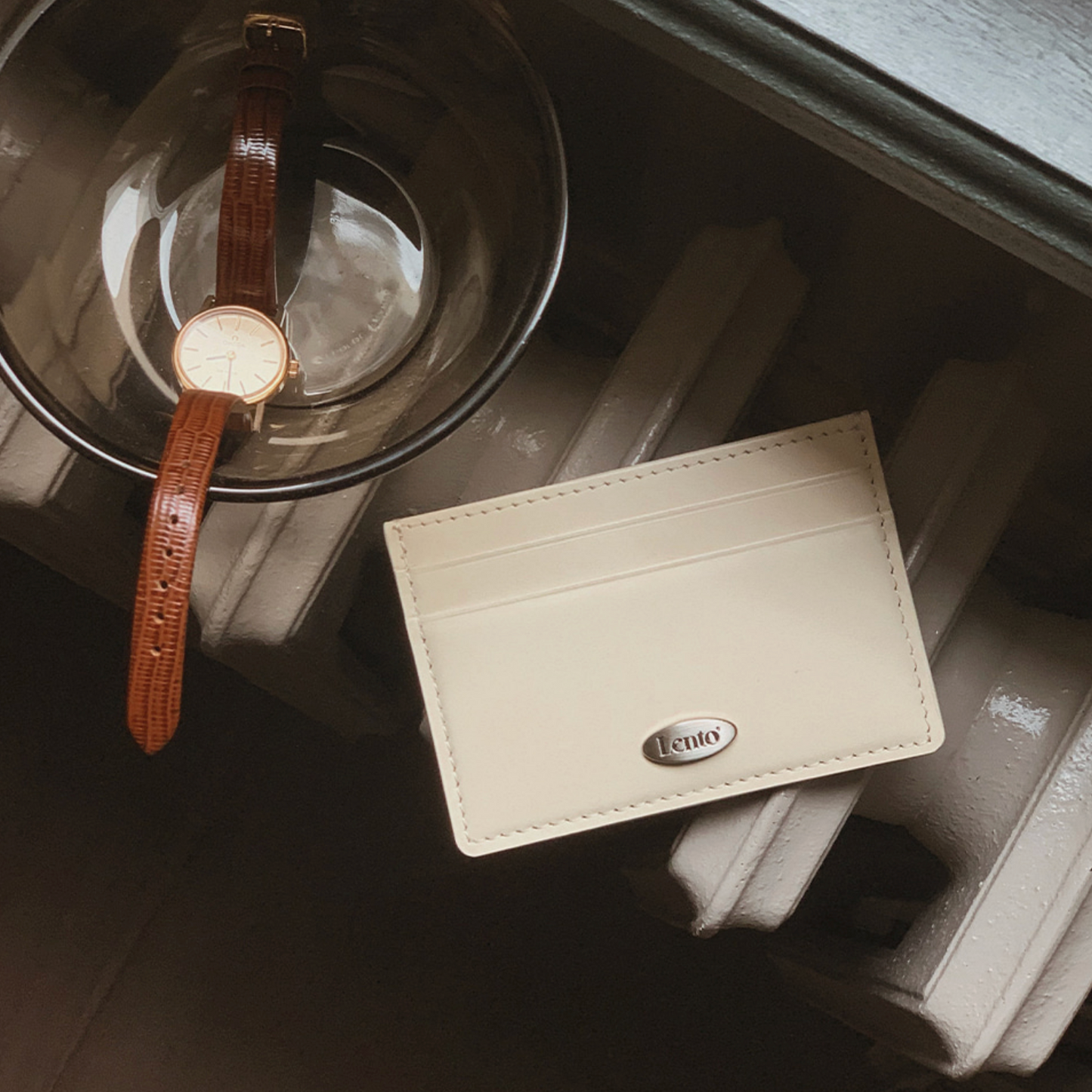 |SLOWAND| # LENTO Minimal Card Wallet (Cowhide)