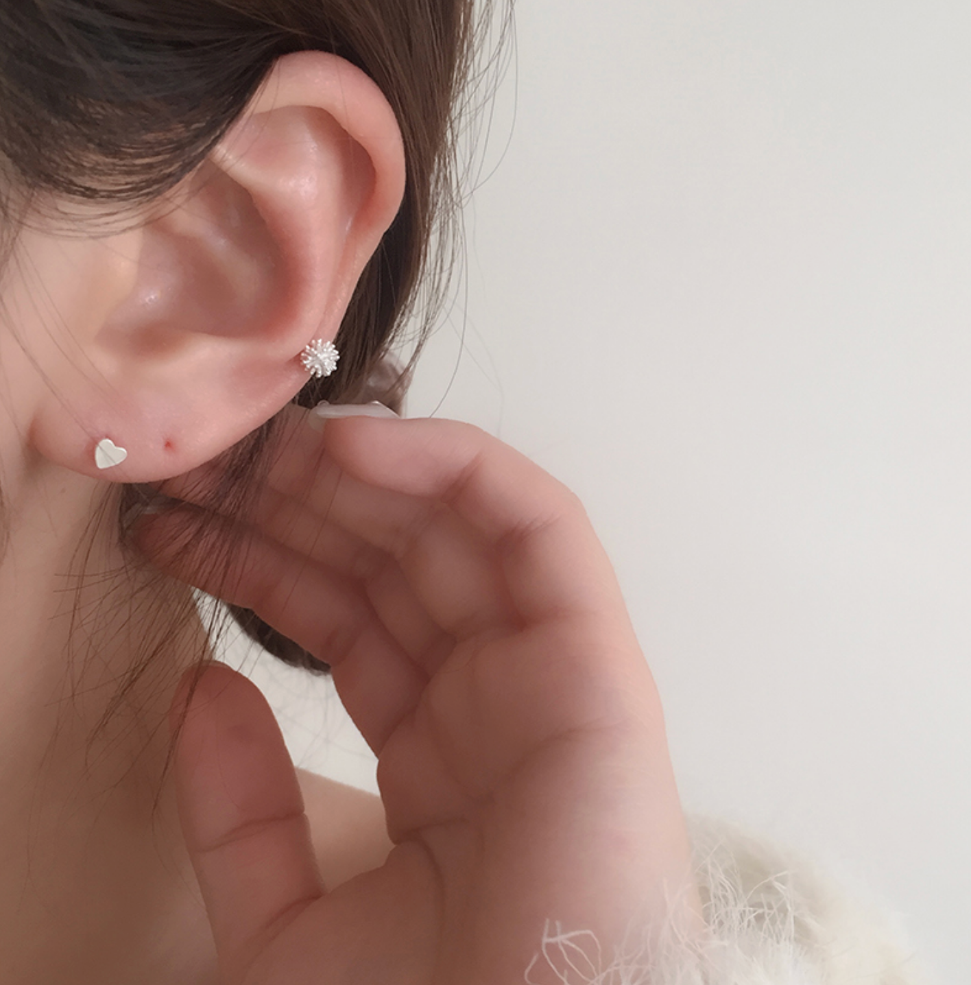 |moat| Snow Ball Piercing (silver925)