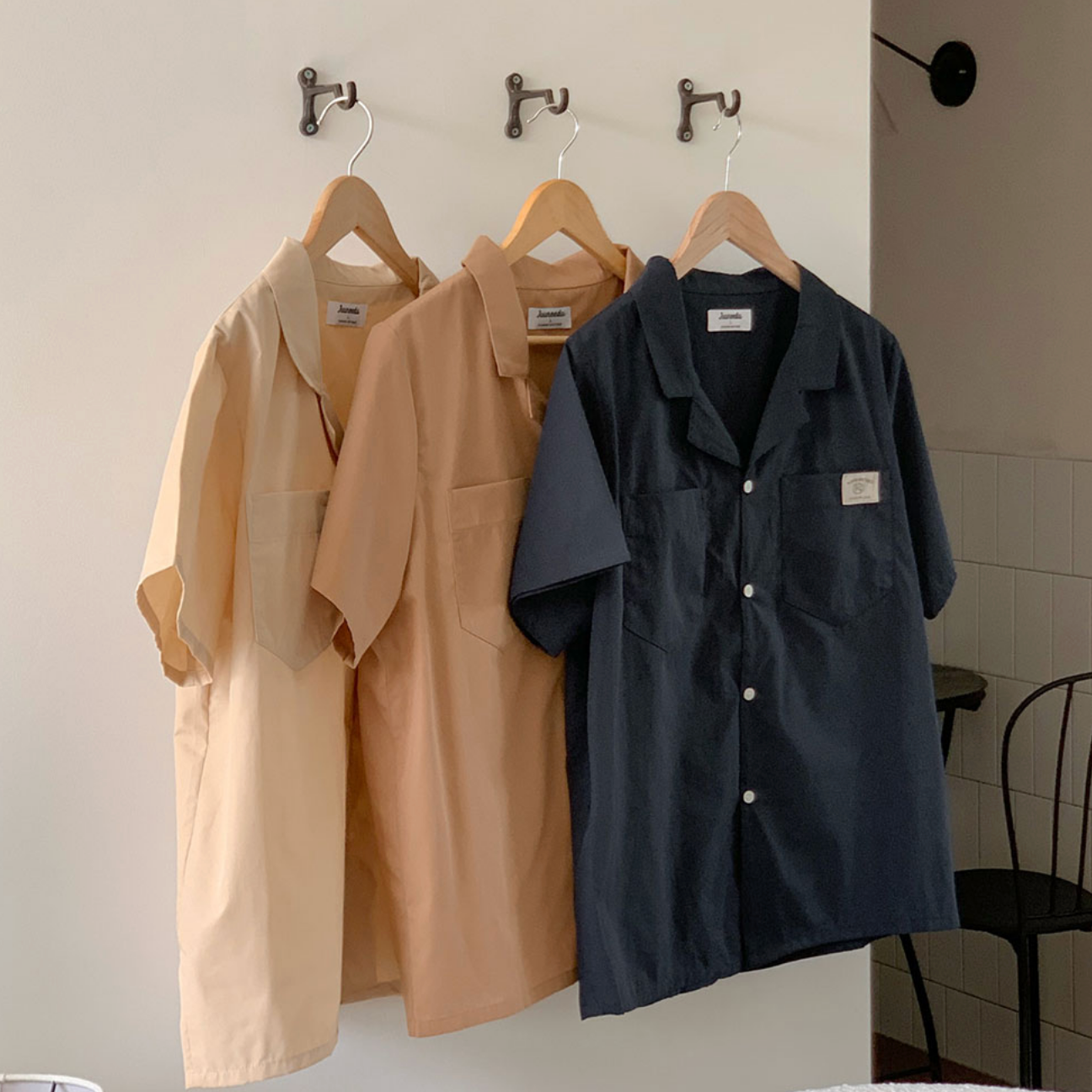 |Juuneedu| Letter Short-Sleeved Pyjama Set