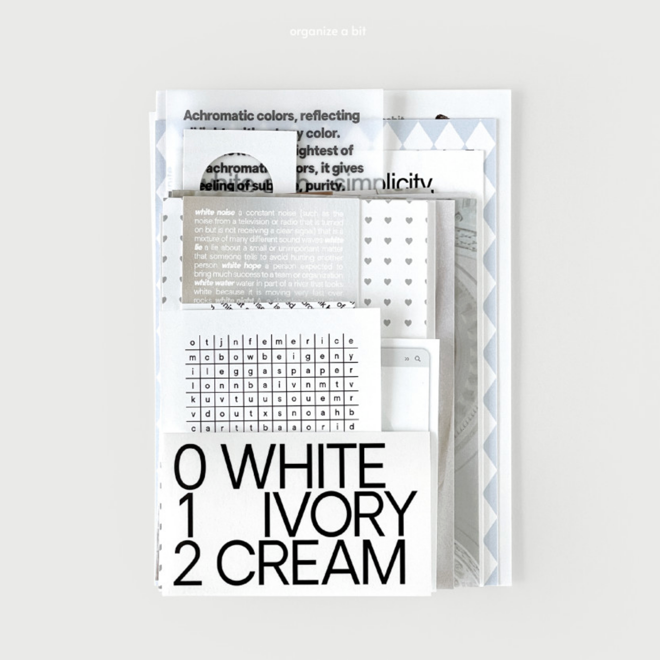 |oab studio| Tone Pack White Sticker Pack