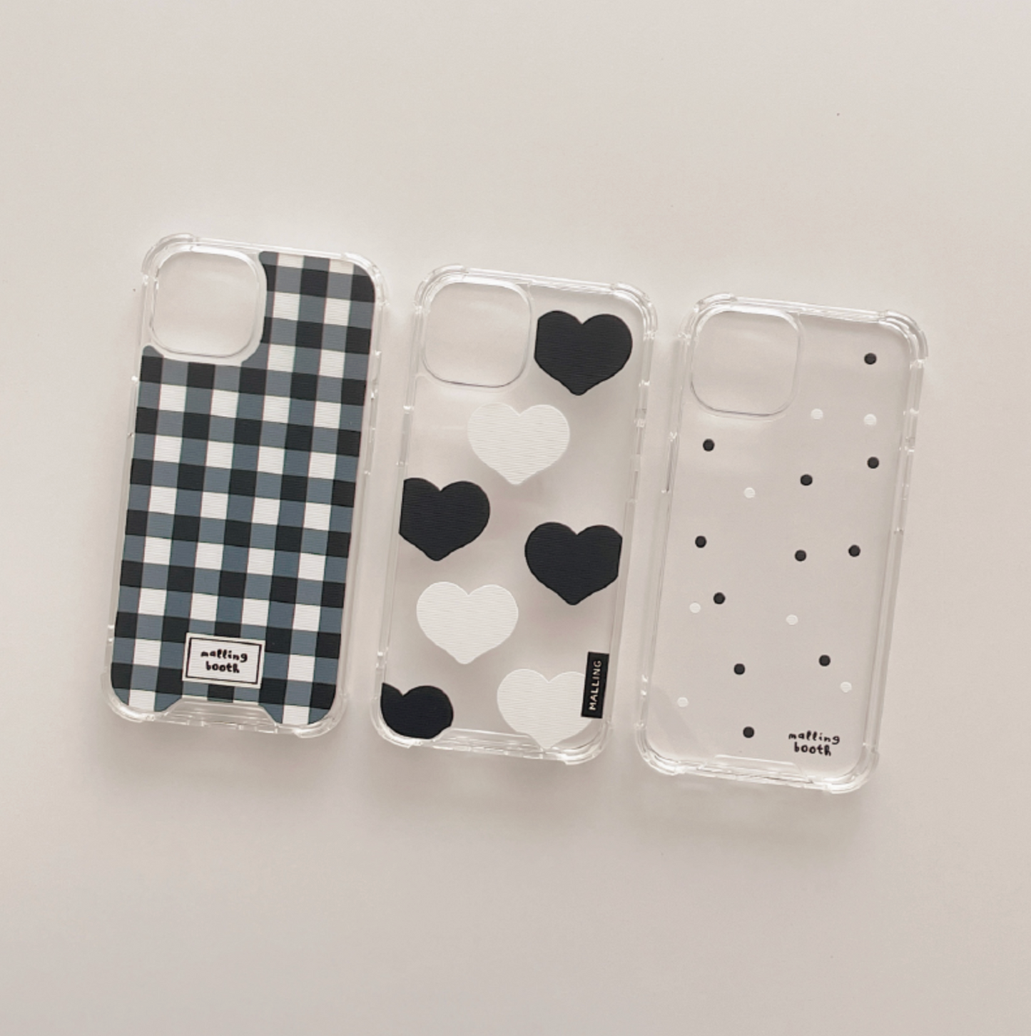 |malling booth| Black Deco Jelly Hard Case