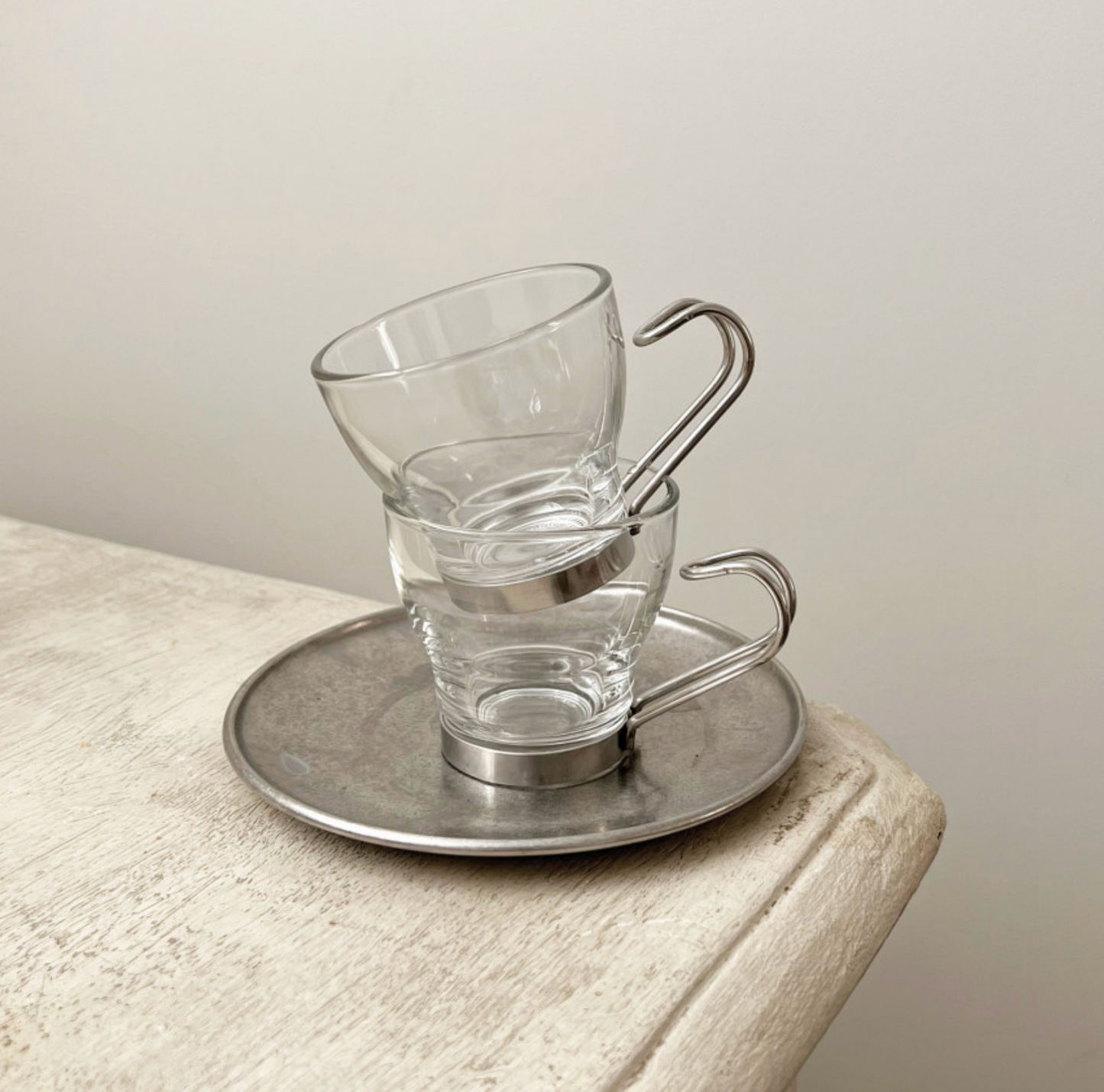 |Bracket Table| Stainless Steel Handle Espresso Cup