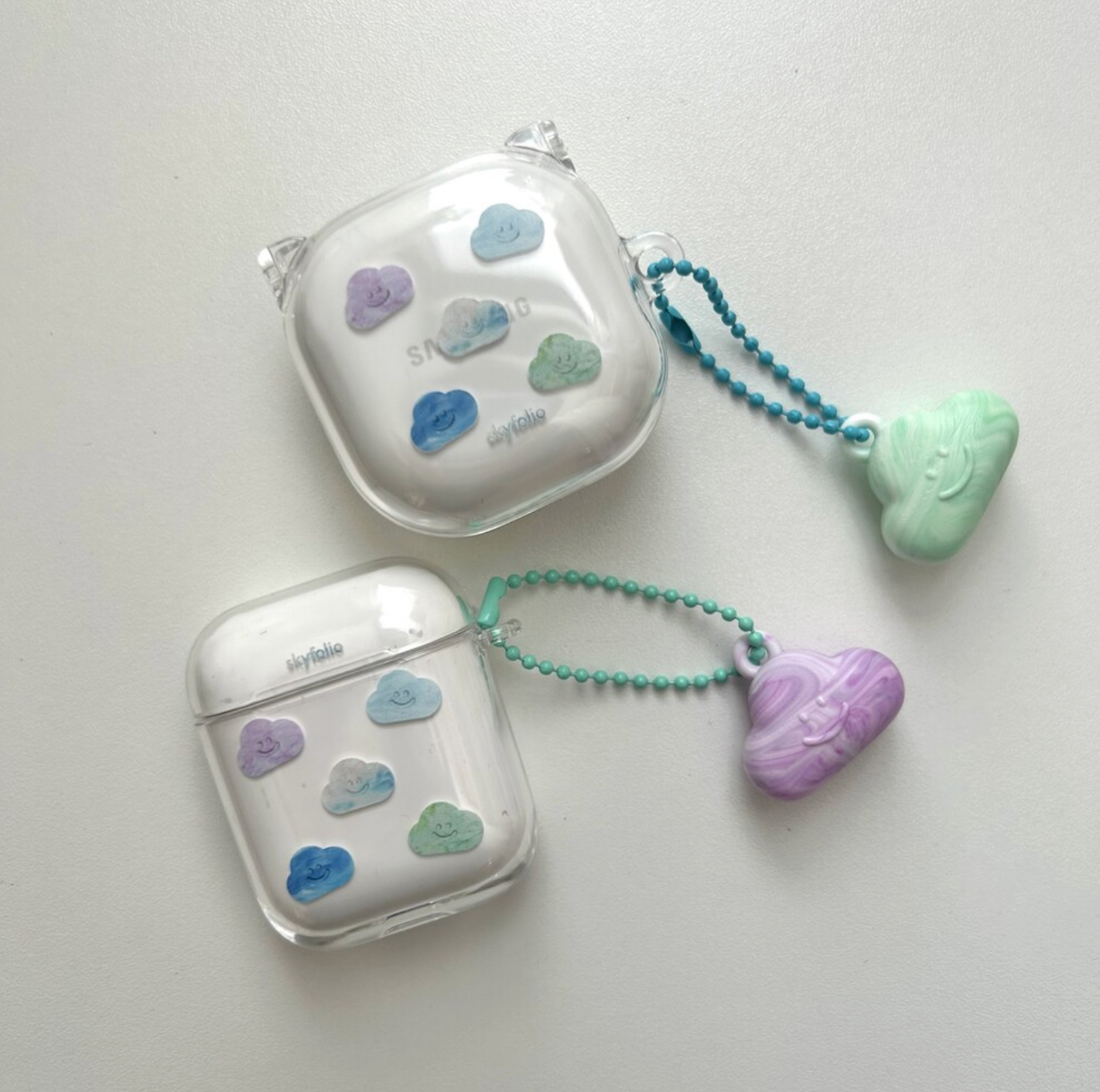 |skyfolio| Upcycle Pattern Clear AirPods Case