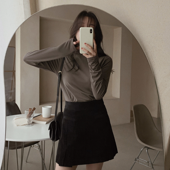 |SLOWAND| # SLOWMADE Napping Turtleneck T-shirt