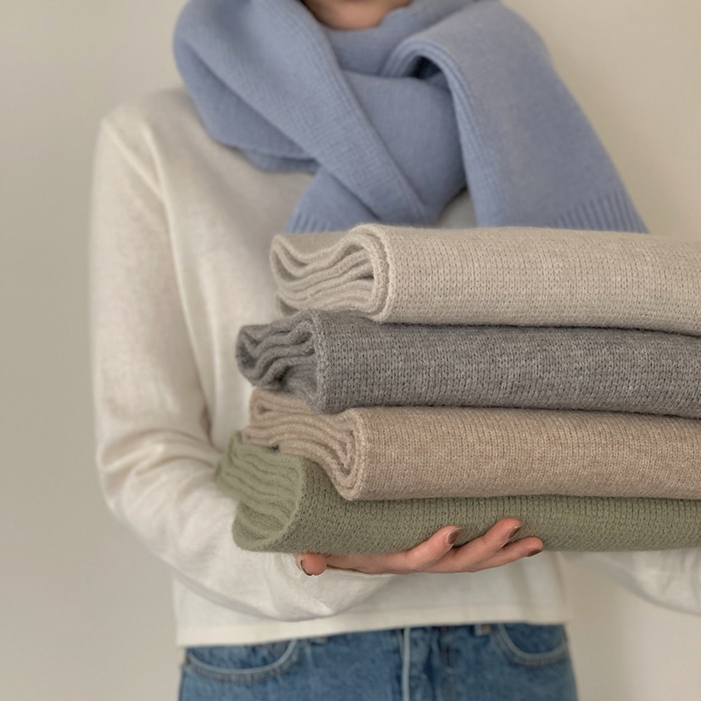 |SLOWAND| # SLOWMADE Winter Knit Muffler