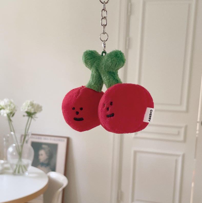 |malling booth| Cherry Face Keyring