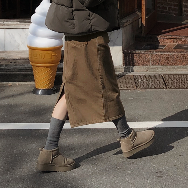 |SLOWAND| # SLOWMADE Winter Napping Long Skirt (PRE-ORDER)