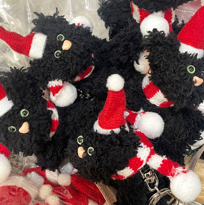 |studihome| Christmas Cat Keyring
