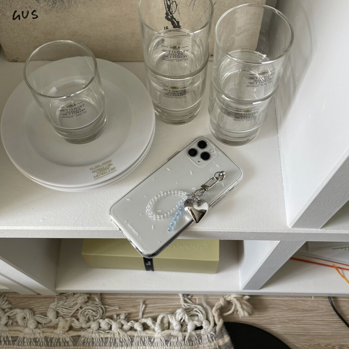 |dust dusty| Heart Keyring (Sky Blue)