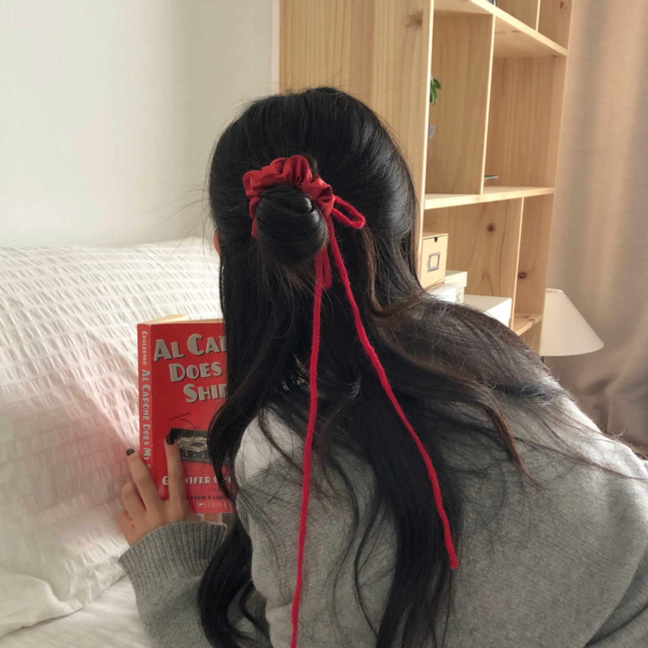 |DUNGEUREON| Angora Ribbon Scrunchy