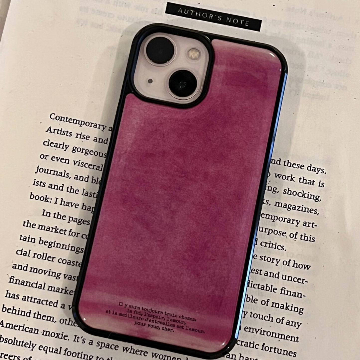 |dear my muse.| Pink Wish Epoxy Phone Case