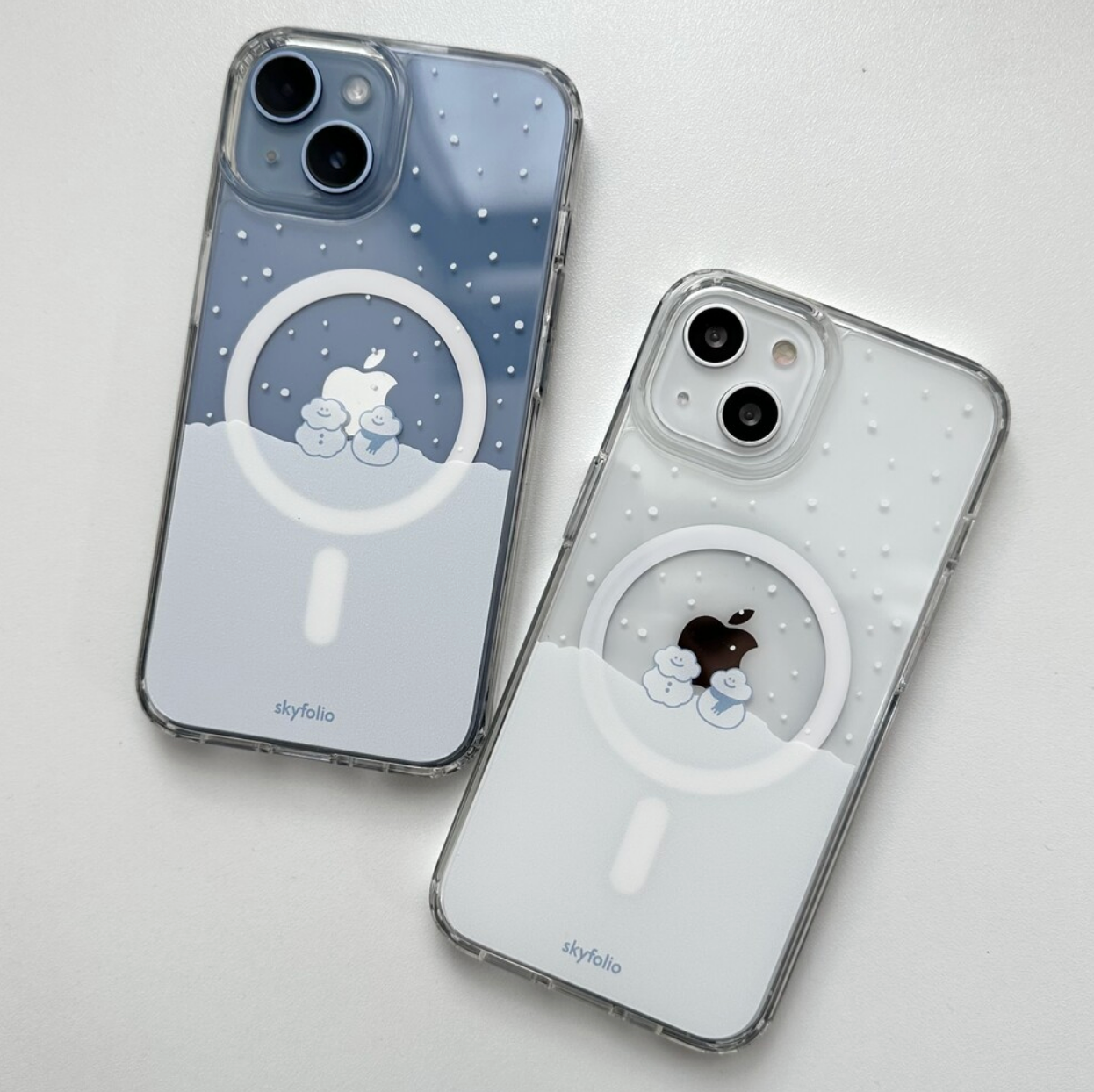 |skyfolio| Cloud Snowman MagSafe Clear Hard Phone Case