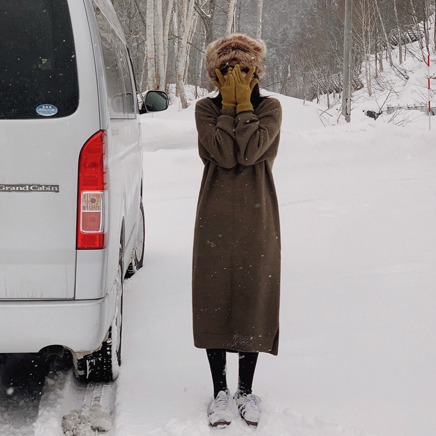 |SLOWAND| # SLOWMADE Smooth Washable Turtleneck Knit Dress