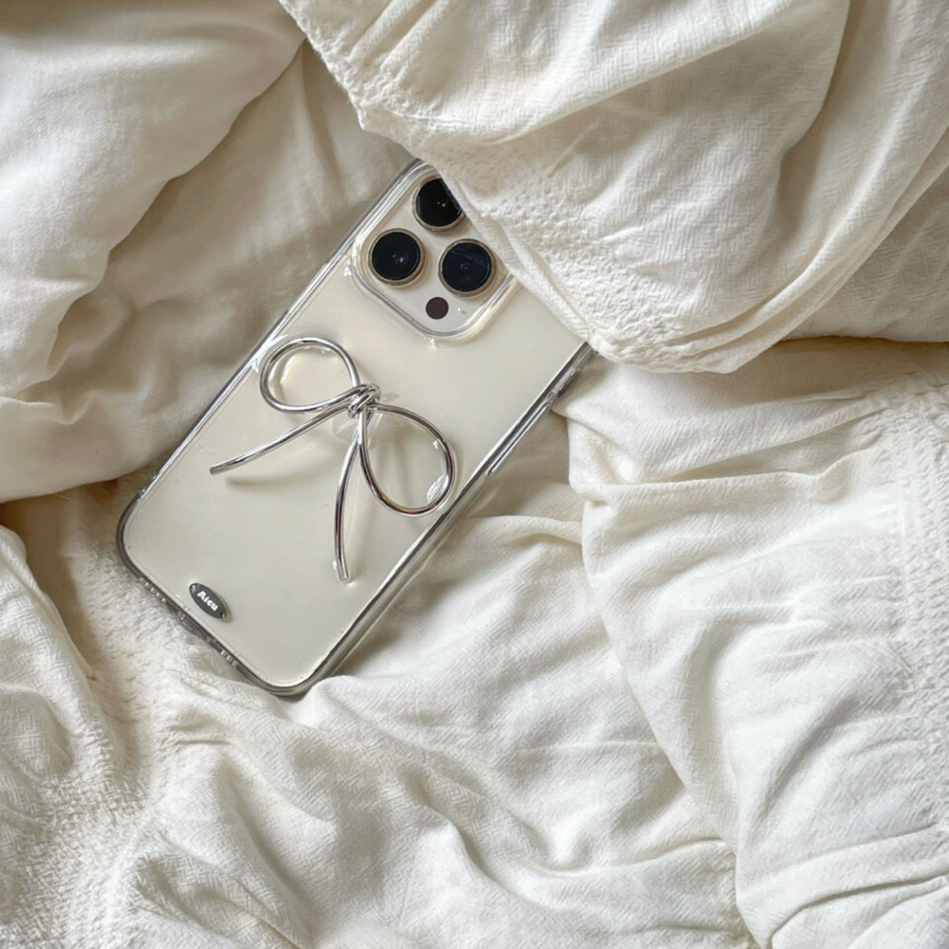 |Aicu Studio| Silver Ribbon Phone Case (PRE-ORDER)