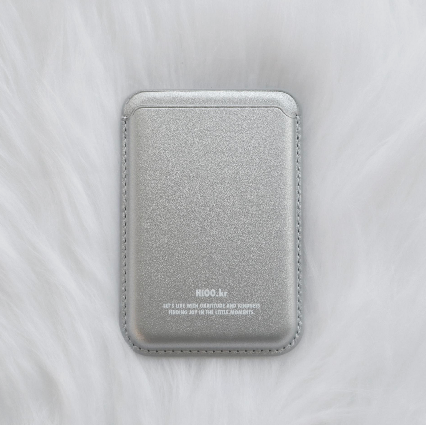 |hioo.kr| Logo MagSafe Wallet (Silver)