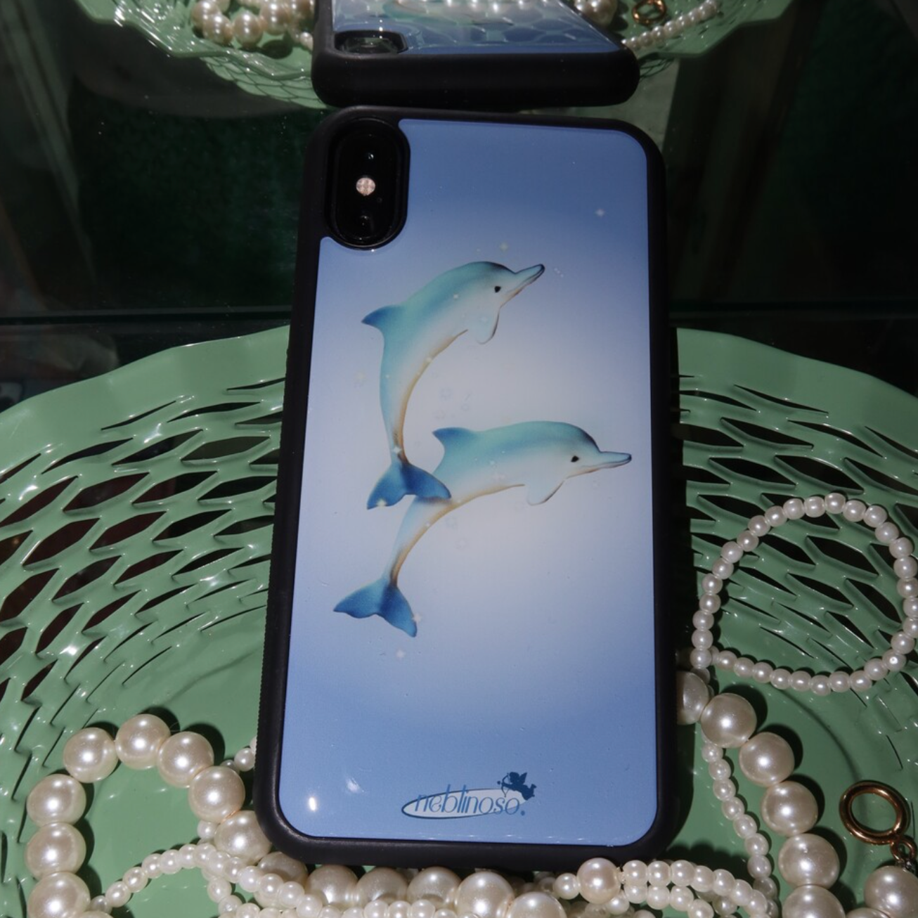 |neblinoso| Twin Dolphin Epoxy Phone Case