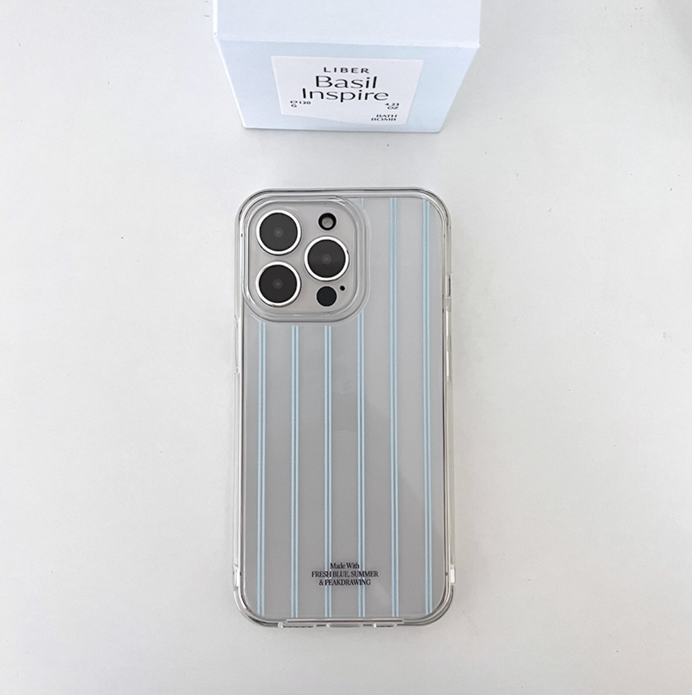 |Peakdrawing| Summer Stripe Jelly Hard Case