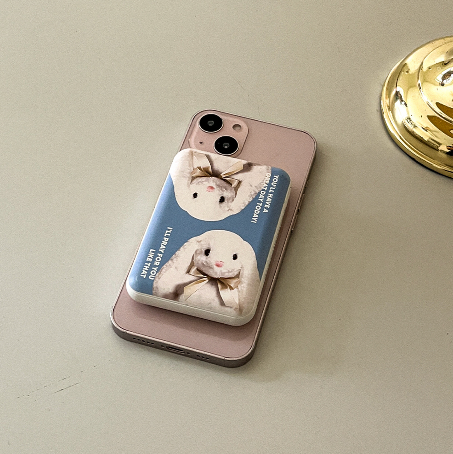 |Mademoment| Pray For You Rabbit MagSafe Battery Pack 5000mAh